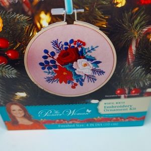 Embroidery Ornament kit by The Pioneer Women "wishful winter" retired new